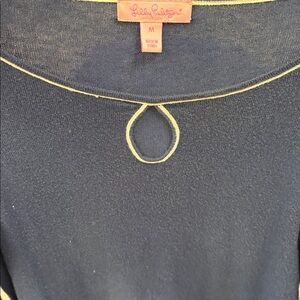 Lilly Pulitzer Navy 3/4 Length Sleeve Sweater